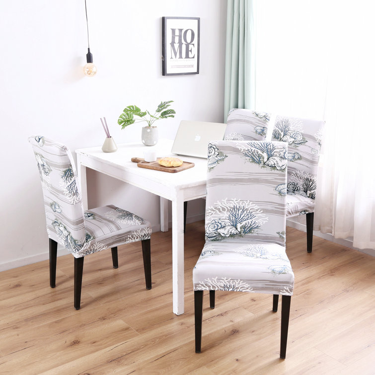 Highland Dunes Box Cushion Dining Chair Slipcover & Reviews | Wayfair